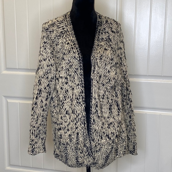 POL Cardigan Long Sleeve Speckled Sweater - Picture 1 of 8
